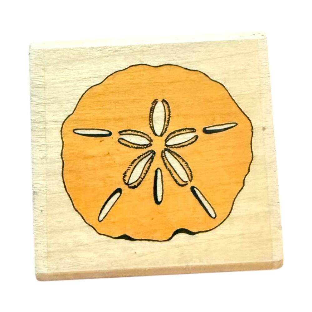 Christine Hurley Sand Dollar D4512 Rubber Stamp